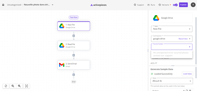 Capture cloud.activepieces.com - Nouvelle photo dans drive - send to flowmattic et photoroom - Activepieces_ - 604